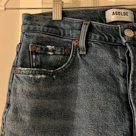 Agolde Freya High Rise Slim in Jargon, size 26, hardly worn - Picture 3 of 7